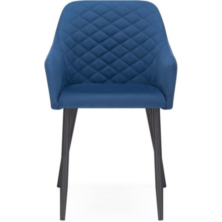 Steve Metal/velor, black/blue 52x68x81 cm-1