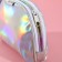 Cosmetic bag-trapping "in the spotlight", holographic PVC, 20 x 13 cm