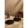 Set of porcelain plates SL Home "Dark", D = 25.5 cm, black color
