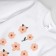 Body baby with a long sleeve "Peas", height 62 cm, white, peach, 2 pcs