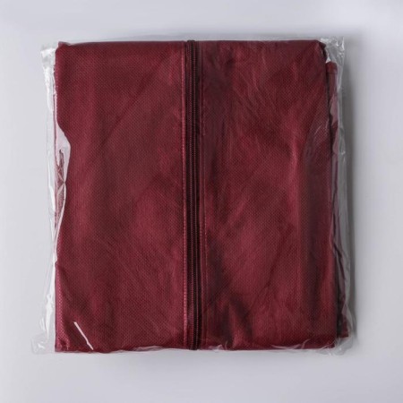 Clothes for clothes with a window 60 × 120 cm, spanbond, Bordeaux color-5