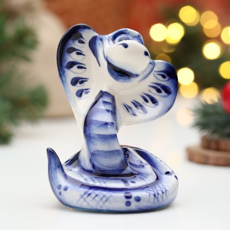 Souvenir "Snake Sonya", Gzhel, 9.5 cm-1