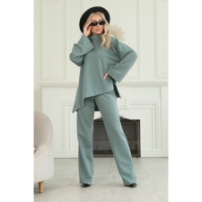 Female suit, size 50, green color