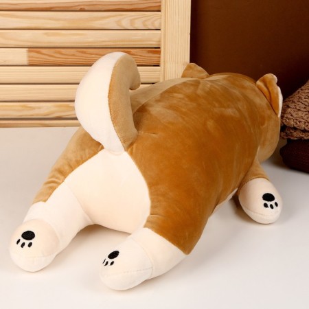Soft toy-podushka "Dog", 50 cm, beige color-3