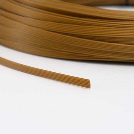 Artificial rattan 8 mm 100 m wave (metallic bronze)-3