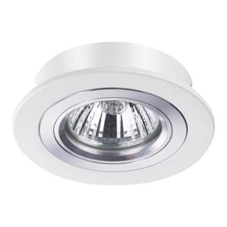 Built -in lamp Novotech, 50 W, GX5.3, 12 V, 80x80 mm, d = 80 mm, white