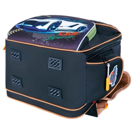 Frame backpack 35 x 26 x 18 cm, Across ACS1, filling: bag, black/orange ACS1-4-6