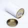 White tube 63x100 mm (80 mm intra -height), cardboard, metal cover
