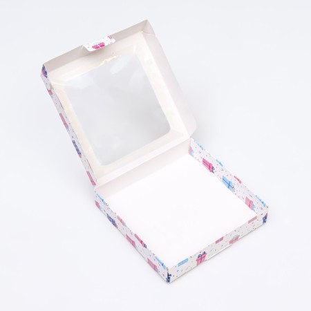 Self -assembly box, "gifts", 16 x 16 x 3 cm-5
