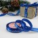 A satin ribbon “Dream fulfillment”, 15 mm, 23 ± 1 m, blue color No. 122