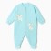 Overalls for the girl, mint color, height 68 cm