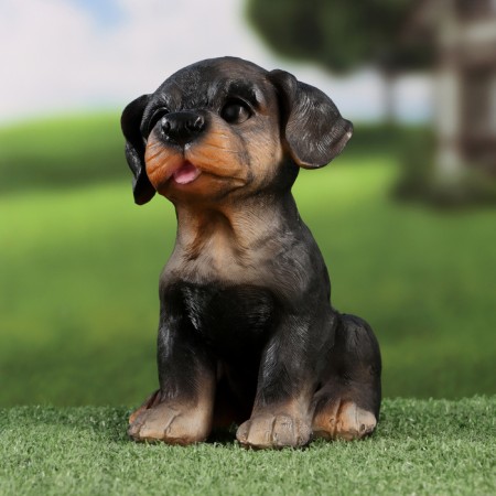 Garden figure "Rotweiler Puppy" 13x15x18cm ////-2