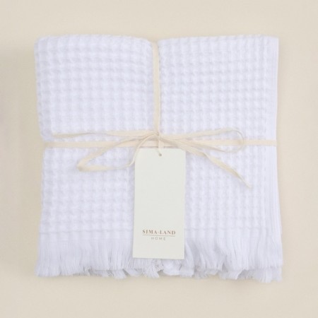 Waffle towel SL Home: BOHO "Blanc de Blanc" 100x180 cm, 100% cotton, 300 g/m2-12