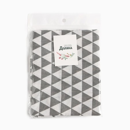 Apron of Dolyana "Triangles", gray color, 60 x 67 ± 4cm, 100%PE-7