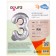 Foil ball 40 "Number 3", silver color, Slim