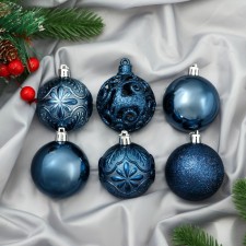 Set of balls plastic D-6 cm, 12 pcs 