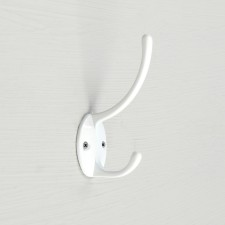 Hook furniture tundra TKD012, two -rod, white