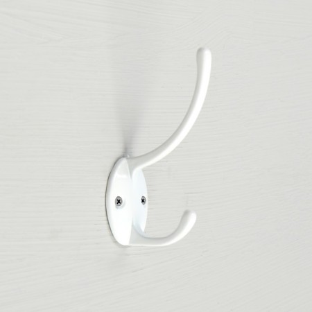 Hook furniture tundra TKD012, two -rod, white