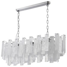 Люстра подвесная Stilfort Glowice 10xE14 40Вт, размер 90x30x50-80 см, цвет хром