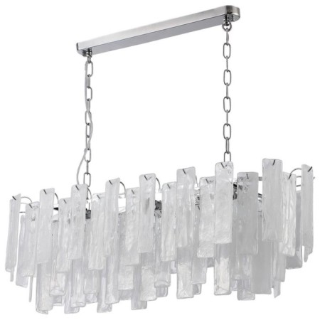Suspension chandelier Stilform Glowice 10XE14 40W, size 90x30x50-80 cm, color chromium