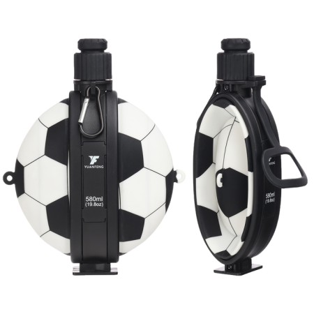 Water bottle, 580 ml, "soccer ball", 20.9 x 16 cm