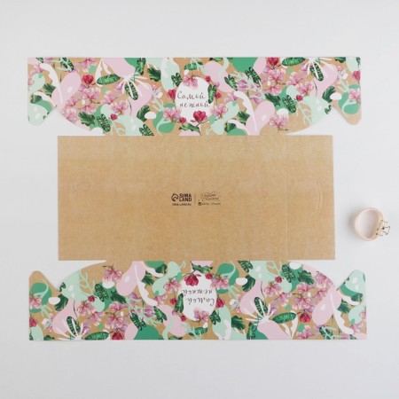 Capcake box, confectionery packaging, 6 cells “The most tender”, 23 x 16 x 10 cm-3