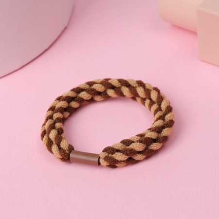 Hair elastic band "Jeannet" (set 5 pcs) codes, 5 cm, mix-2