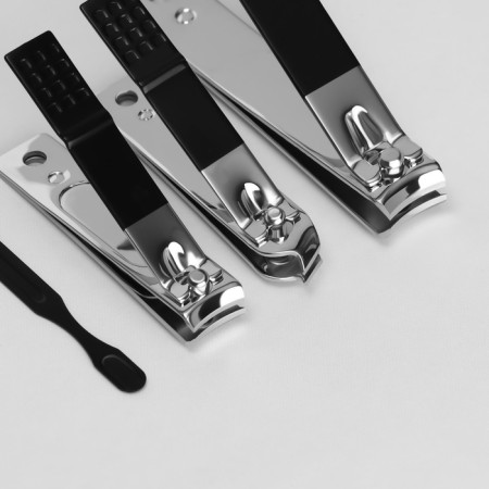 Manicure set, 9 items, in case, black color-4