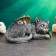 Piggy bank "Kitten Angel" 21x12cm, silver with gilding