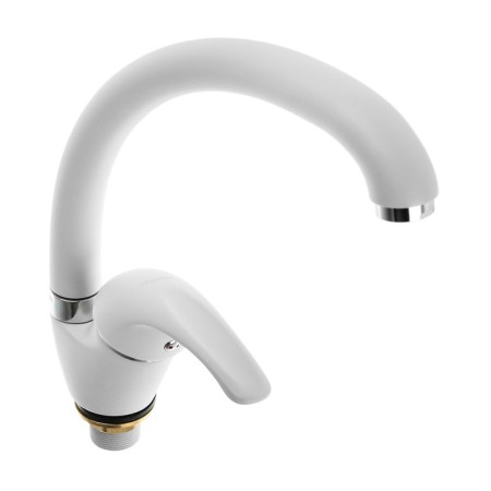 Accoona A84043G kitchen mixer, single -leaf, silumin, white