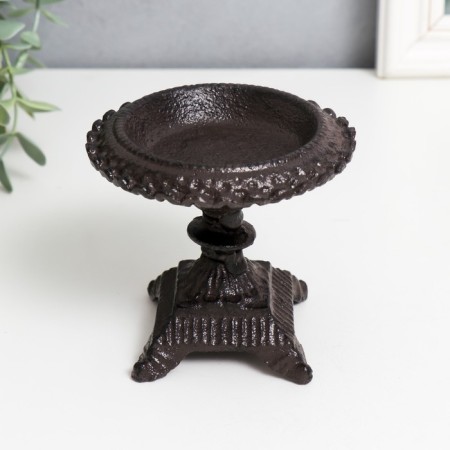 Cast iron candle for 1 candle "County" 9.5x9x9 cm-1