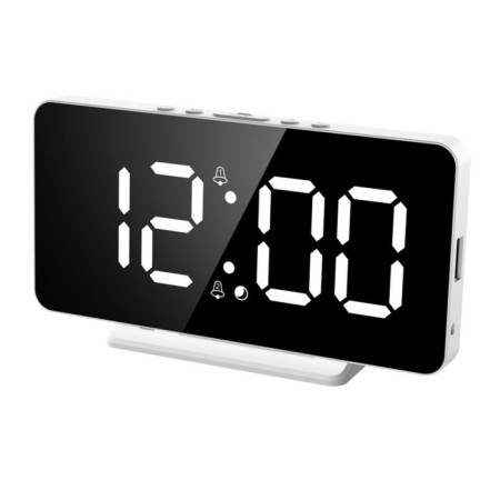 Electronic desktop watches with an alarm clock, a calendar, a thermometer 15.1 x 1.3 x 7.5 cm