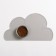 Silicone rug under the bowl "Cloud", 48 x 27 cm, gray