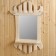 Mirror with a shelf, 80x45 cm