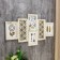 Photo frame plastic in 4 photos 10x15 cm "pattern" beige 35x62x2 cm