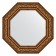 Mirror in the baguette frame, vignette aged bronze 109 mm, 70.6x70.6 cm