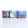 Monetnik's wallet with a zipper, color mix