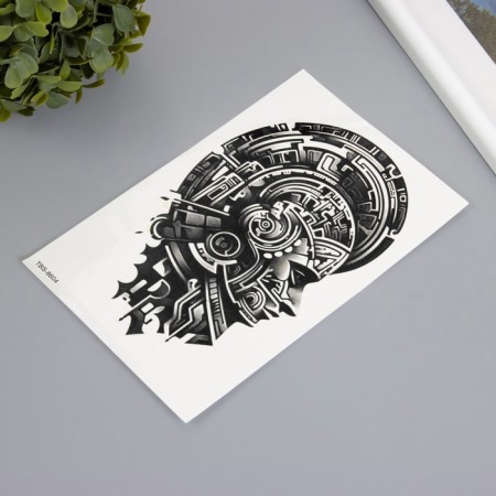 Tattoo on the body Black "Ethno Man" 12.3x19 cm-1