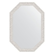Mirror in the baguette frame, white minting 46 mm, 48x68 cm
