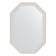 Mirror in the baguette frame, white minting 46 mm, 48x68 cm