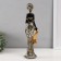 Polystone souvenir "African in gold robes with flowers, with a palactin" 10.5x9x36 cm