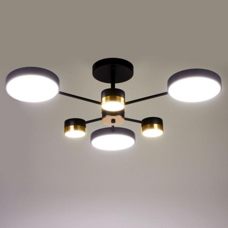 Chandelier 86507/6 LED 63W 3000-6000K Black-gold 72x72x23 cm Bayerlux-3