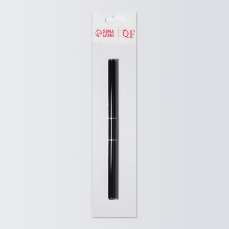 Acryl-gel brush, petal, 14 cm, d-6 × 9 mm, black/silver color-9