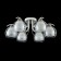 Nikki 6x60W E14 chandelier 63x63x22cm