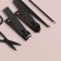 Manicure set, 10 items, in case, gray/black color