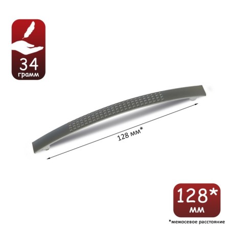Handle-slop RS001, m/o 128 mm, color is matte