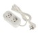 Extension cord UNIVERSAL E-302, 2 sockets, 2 m, PVS 3x1, 16 a, with salary