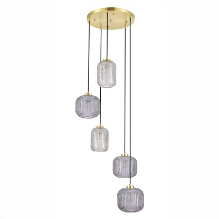 Suspension lamp ST LUCE. SL1154.303.05. Gran. 5x60 watts, E27, 52.5x52.5 cm, brass color
