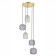 Suspension lamp ST LUCE. SL1154.303.05. Gran. 5x60 watts, E27, 52.5x52.5 cm, brass color