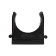 Clip for a pipe Ø 25 mm, black (100 pcs./Union) Rexant